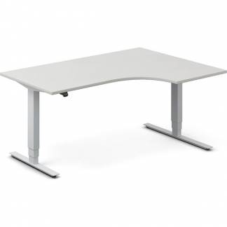 H&aelig;ve-s&aelig;nkebord DNA, Lysgr&aring; 1600x1200 mm H&oslash;jre 2-ben/Alugr&aring;