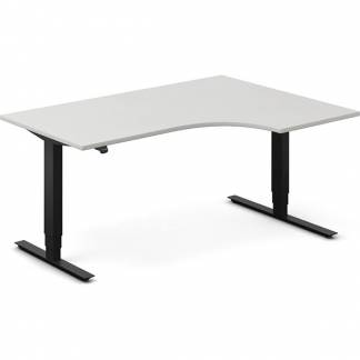 H&aelig;ve-s&aelig;nkebord DNA, Lysgr&aring; 1600x1200 mm H&oslash;jre 2-ben/Sort