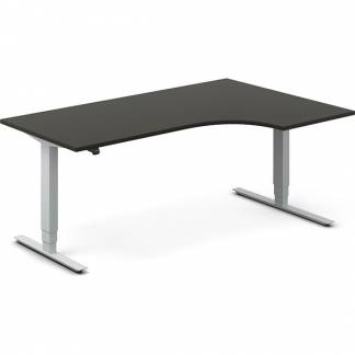 H&aelig;ve-s&aelig;nkebord DNA, Antracit 1800x1200 mm H&oslash;jre 2-ben/Alugr&aring;