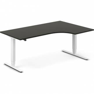 H&aelig;ve-s&aelig;nkebord DNA, Antracit 1800x1200 mm H&oslash;jre 2-ben/Hvid