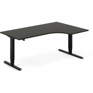 H&aelig;ve-s&aelig;nkebord DNA, Antracit 1800x1200 mm H&oslash;jre 2-ben/Sort