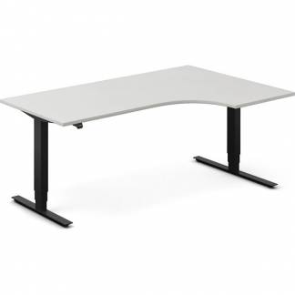 H&aelig;ve-s&aelig;nkebord DNA, Lysgr&aring; 1800x1200 mm H&oslash;jre 2-ben/Sort