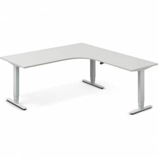 H&aelig;ve-s&aelig;nkebord DNA, Lysgr&aring; 1800x2000 mm H&oslash;jre 3-ben/Alugr&aring;