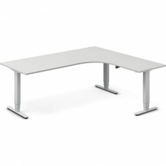 H&aelig;ve-s&aelig;nkebord DNA, Lysgr&aring; 2000x1800 mm H&oslash;jre 3-ben/Alugr&aring;