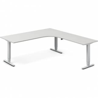 H&aelig;ve-s&aelig;nkebord DNA, Lysgr&aring; 2000x2200 mm H&oslash;jre 3-ben/Alugr&aring;