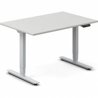 H&aelig;ve-s&aelig;nkebord DNA, Lysgr&aring; 1200x800 mm 2-ben/Alugr&aring;