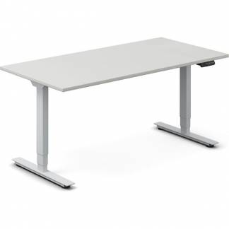 H&aelig;ve-s&aelig;nkebord DNA, Lysgr&aring; 1600x800 mm 2-ben/Alugr&aring;