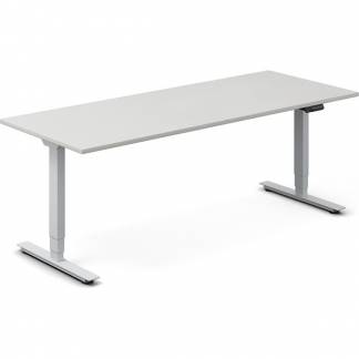 H&aelig;ve-s&aelig;nkebord DNA, Lysgr&aring; 1800x800 mm 2-ben/Alugr&aring;