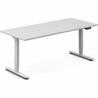 H&aelig;ve-s&aelig;nkebord DNA, Lysgr&aring; 2000x800 mm 2-ben/Alugr&aring;