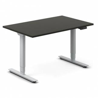 Hæve-sænkebord DNA, Antracit 1200x800 mm 2-ben/Alugrå