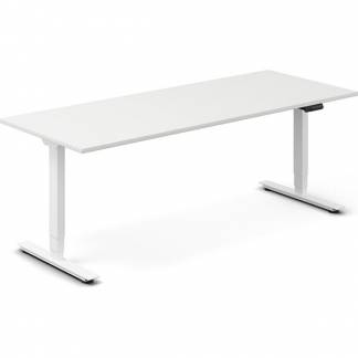 Hæve-sænkebord DNA, Hvid 2000x800mm 2-ben/Hvid