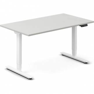 H&aelig;ve-s&aelig;nkebord DNA, Lysgr&aring; 1400x800 mm 2-ben/Hvid