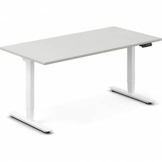 H&aelig;ve-s&aelig;nkebord DNA, Lysgr&aring; 1600x800 mm 2-ben/Hvid