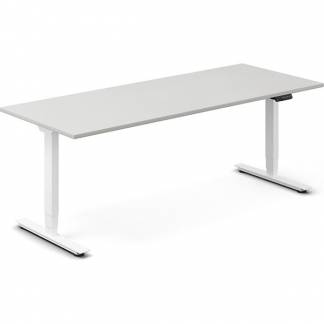 H&aelig;ve-s&aelig;nkebord DNA, Lysgr&aring; 1800x800 mm 2-ben/Hvid