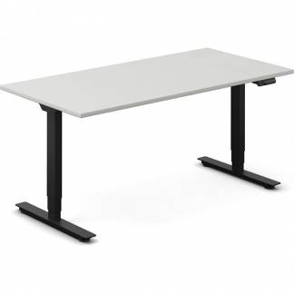 H&aelig;ve-s&aelig;nkebord DNA, Lysgr&aring; 1600x800 mm 2-ben/Sort