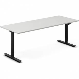 H&aelig;ve-s&aelig;nkebord DNA, Lysgr&aring; 1800x800 mm 2-ben/Sort