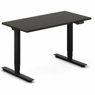 H&aelig;ve-s&aelig;nkebord DNA, Antracit 1200x600 mm 2-ben/Sort