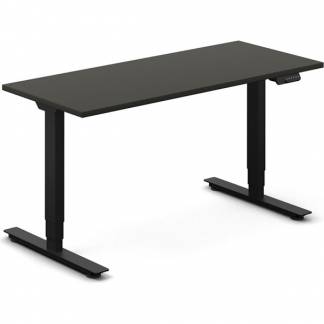 H&aelig;ve-s&aelig;nkebord DNA, Antracit 1400x600 mm 2-ben/Sort