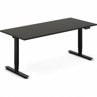 H&aelig;ve-s&aelig;nkebord DNA, Antracit 1800x800 mm 2-ben/Sort