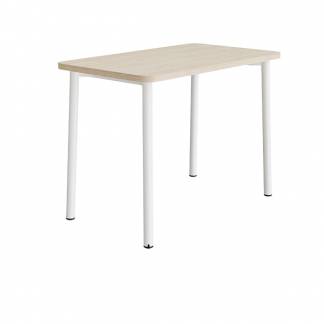 Bord Add 590, 1200x700 mm h&oslash;jde 900 mm med lydabsorberende hvidpigmenteret eg, hvidt stel