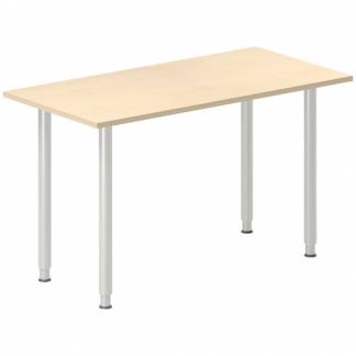 Skrivebord DNA, Birk 1200x600 mm I-ben/Alugr&aring;