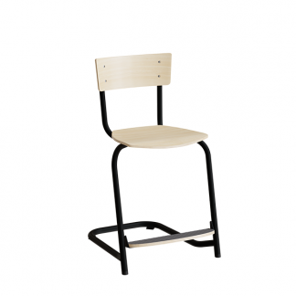 Stol Strong 270, Birk laminat, Sort stel