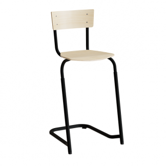 Stol Strong 273 justerbar, Birk laminat, Sort stel