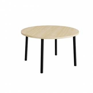 Bord Add 590, &Oslash;1200 mm, h&oslash;jde 720 mm, birk laminat p&aring; sort stel