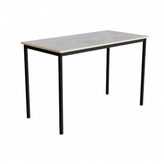 Bord Combi 200, 1400x700 mm H&oslash;jde 900 mm Lys gr&aring; linoleum p&aring; sort understel