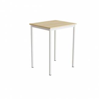 Bord Combi 200, 700x600 mm H&oslash;jde 900 mm Lydd&aelig;mpende birk laminat p&aring; hvidt understel