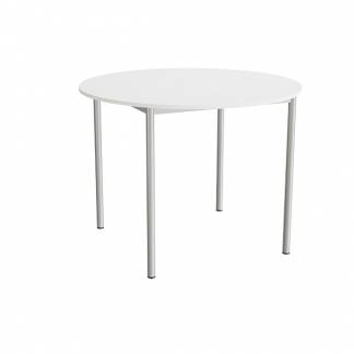 Bord Combi 206, &Oslash;1200 mm, h&oslash;jde 900 mm, hvid laminat p&aring; alugr&aring;t stel