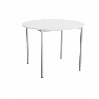 Bord Combi 206, &Oslash;1200 mm, h&oslash;jde 900 mm, hvid laminat p&aring; alugr&aring;t stel