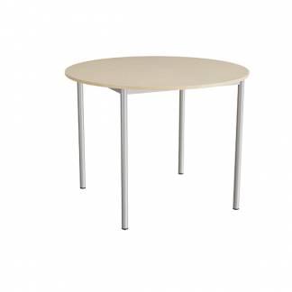Bord Combi 206, &Oslash;1200 mm, h&oslash;jde 900 mm, beige linoleum p&aring; alugr&aring;t stel