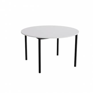 Bord Combi 206, &Oslash;1200 mm, h&oslash;jde 720 mm, lydabsorberende gr&aring; laminat p&aring; sort stel