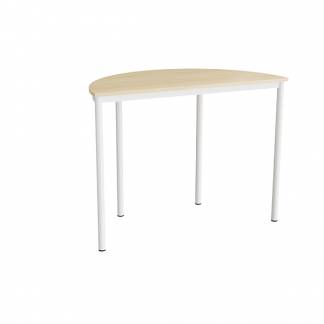 Bord Combi 209, 1200x600 mm h&oslash;jde 900 mm med birk laminat, hvid stel