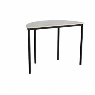 Bord Combi 209, 1200x600 mm h&oslash;jde 900 mm med lys gr&aring; linoleum, sort stel