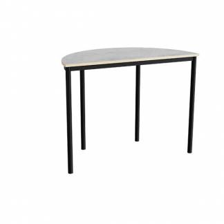 Bord Combi 209, 1200x600 mm h&oslash;jde 900 mm med lys gr&aring; linoleum, sort stel