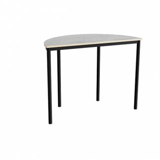 Bord Combi 209, 1200x600 mm h&oslash;jde 900 mm med lys gr&aring; linoleum, sort stel