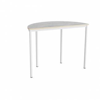 Bord Combi 209, 1200x600 mm h&oslash;jde 900 mm med lys gr&aring; linoleum, hvid stel