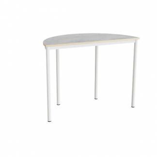 Bord Combi 209, 1200x600 mm h&oslash;jde 900 mm med lys gr&aring; linoleum, hvid stel