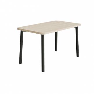 Bord Add 590, 1200x700 mm h&oslash;jde 720 mm med lydabsorberende hvidpigmenteret eg, sortoliven stel