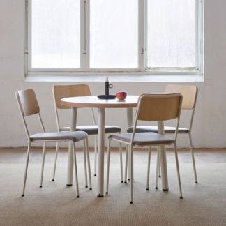 Bord Add 590, &Oslash;900 mm, h&oslash;jde 720 mm, birk laminat p&aring; alu stel