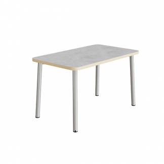 Bord Add 590, 1200x700 mm h&oslash;jde 720 mm med lys gr&aring; linoleum, alu stel