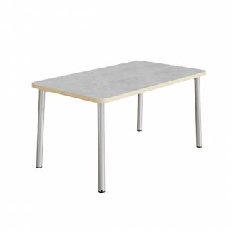 Bord Add 590, 1400x700 mm h&oslash;jde 720 mm med lys gr&aring; linoleum, alu stel