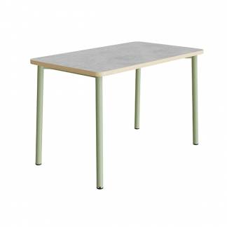 Bord Add 590, 1800x800 mm højde 720 mm med lys grå linoleum, grønt stel