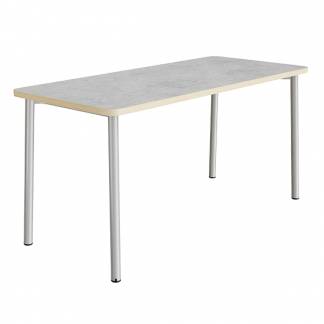 Bord Add 590, 1800x800 mm højde 720 mm med lys grå linoleum, alu stel