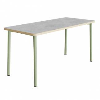 Bord Add 590, 1800x800 mm h&oslash;jde 900 mm med lys gr&aring; linoleum, gr&oslash;nt stel