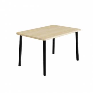 Bord Add 590, 1400x700 mm h&oslash;jde 720 mm med lydabsorberende birk laminat, sort stel