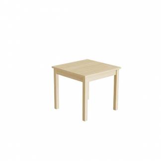 Bord Lovis 601, 600x600 mm H&oslash;jde 550 mm med lydd&aelig;mpende birk laminat, birk understel