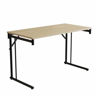 Klapbord Silhuett 1200x600mm,Birk laminat og sort stel